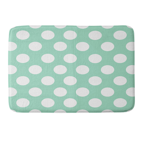 Allyson Johnson Mintiest Polka Dots Memory Foam Bath Mat