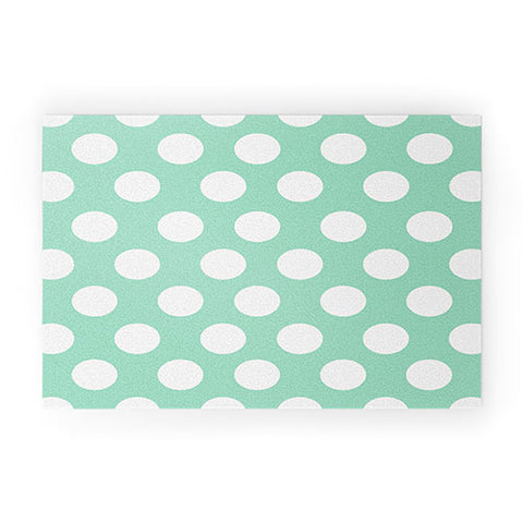 Allyson Johnson Mintiest Polka Dots Welcome Mat