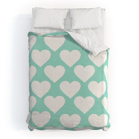 Allyson Johnson Minty Love Duvet Cover
