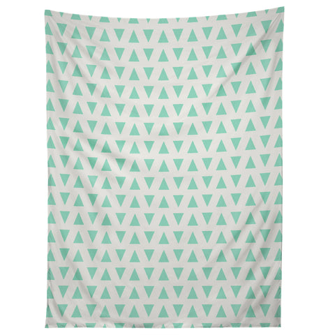 Allyson Johnson Minty Triangles Tapestry