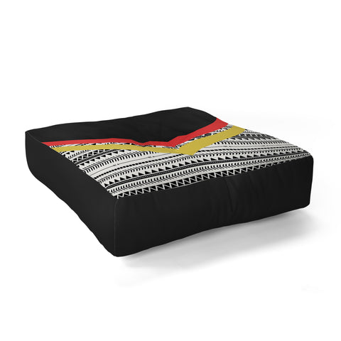 Allyson Johnson Mixed Aztec 2 Floor Pillow Square