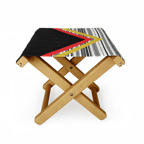 Allyson Johnson Mixed Aztec 2 Folding Stool
