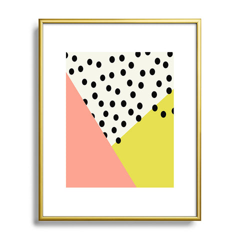 Allyson Johnson Mod Dots Metal Framed Art Print