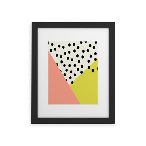 Allyson Johnson Mod Dots Framed Art Print
