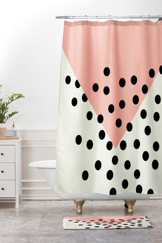 Allyson Johnson Mod Triangle Shower Curtain And Mat