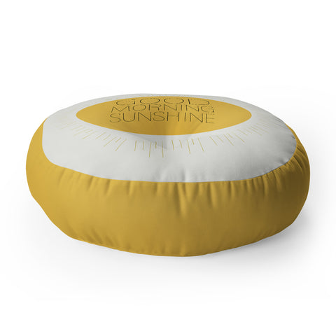 Allyson Johnson Morning Sunshine Floor Pillow Round
