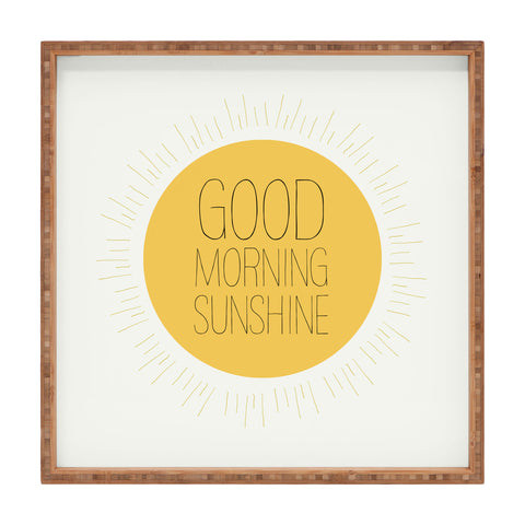 Allyson Johnson Morning Sunshine Square Tray