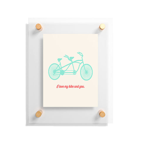 Allyson Johnson My Bike And You Floating Acrylic Print