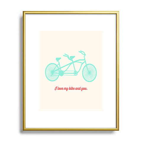 Allyson Johnson My Bike And You Metal Framed Art Print