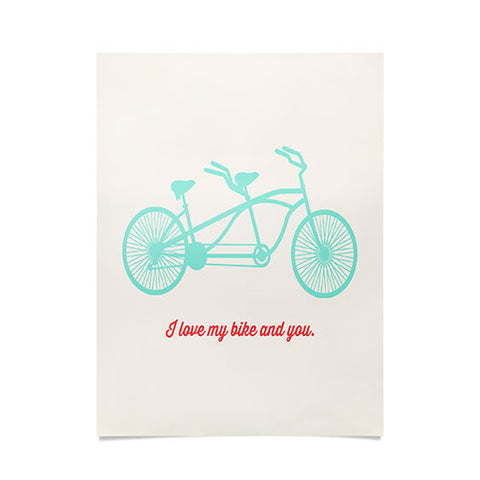 Allyson Johnson My Bike And You Poster