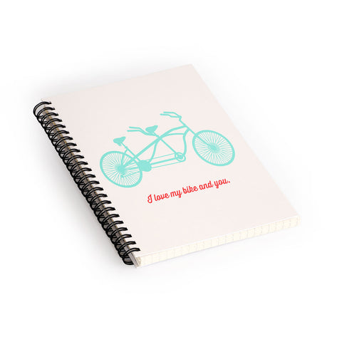 Allyson Johnson My Bike And You Spiral Notebook