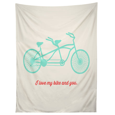 Allyson Johnson My Bike And You Tapestry