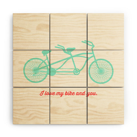 Allyson Johnson My Bike And You Wood Wall Mural