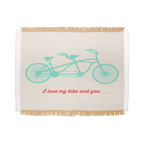 Allyson Johnson My Bike And You Throw Blanket