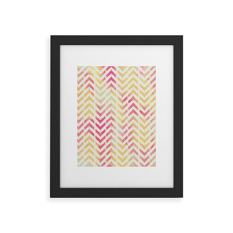 Allyson Johnson My Favorite Chevron Framed Art Print