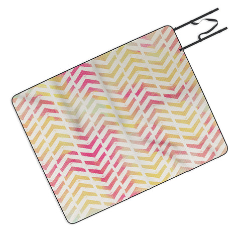 Allyson Johnson My Favorite Chevron Picnic Blanket