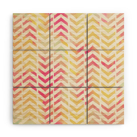 Allyson Johnson My Favorite Chevron Wood Wall Mural