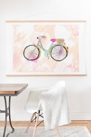 Allyson Johnson My new bike Art Print And Hanger