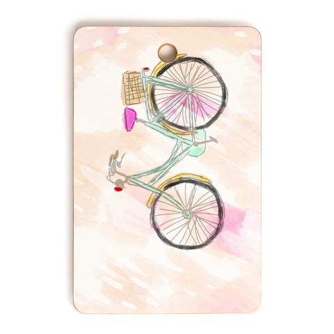 Allyson Johnson My new bike Cutting Board Rectangle