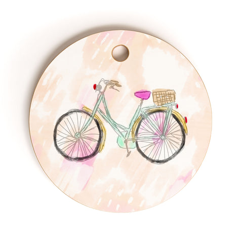 Allyson Johnson My new bike Cutting Board Round