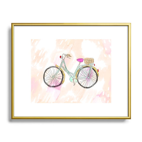 Allyson Johnson My new bike Metal Framed Art Print