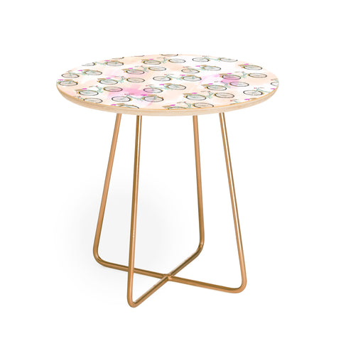 Allyson Johnson My new bike pattern Round Side Table