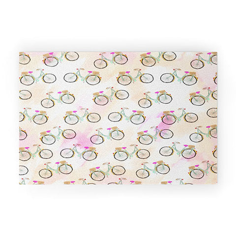 Allyson Johnson My new bike pattern Welcome Mat