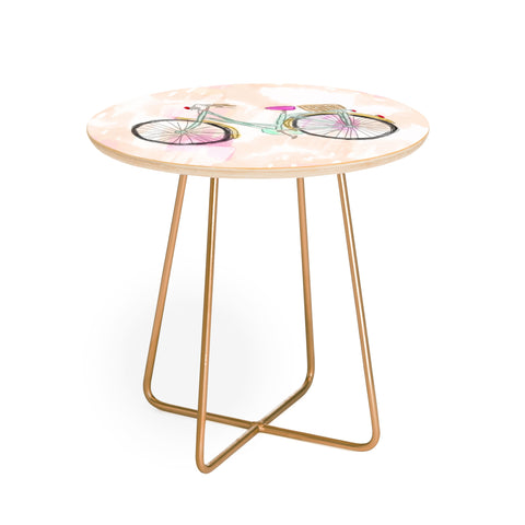 Allyson Johnson My new bike Round Side Table