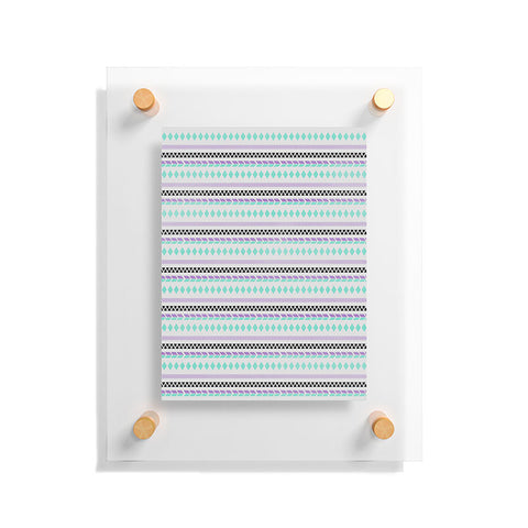 Allyson Johnson Native American Pattern Floating Acrylic Print