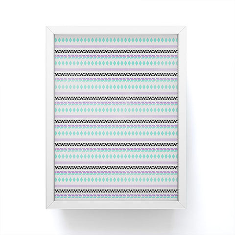 Allyson Johnson Native American Pattern Framed Mini Art Print