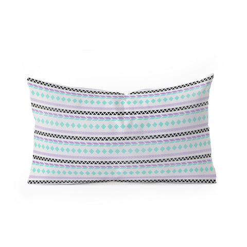 Allyson Johnson Native American Pattern Oblong Throw Pillow