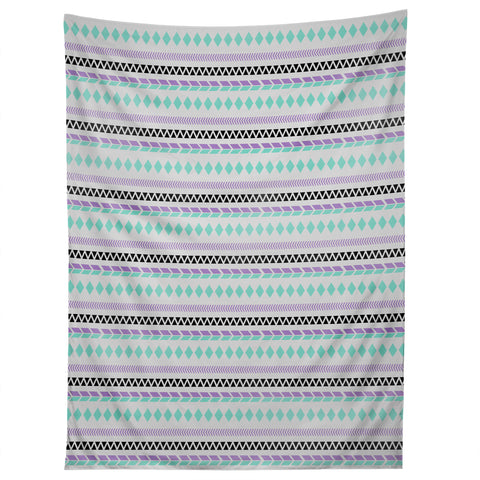 Allyson Johnson Native American Pattern Tapestry