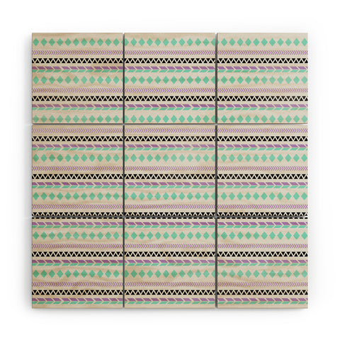 Allyson Johnson Native American Pattern Wood Wall Mural