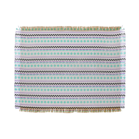 Allyson Johnson Native American Pattern Throw Blanket