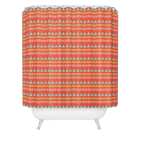 Allyson Johnson Native Aztec Shower Curtain