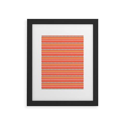 Allyson Johnson Native Aztec Framed Art Print