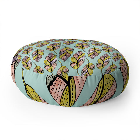 Allyson Johnson Native Feathers Floor Pillow Round