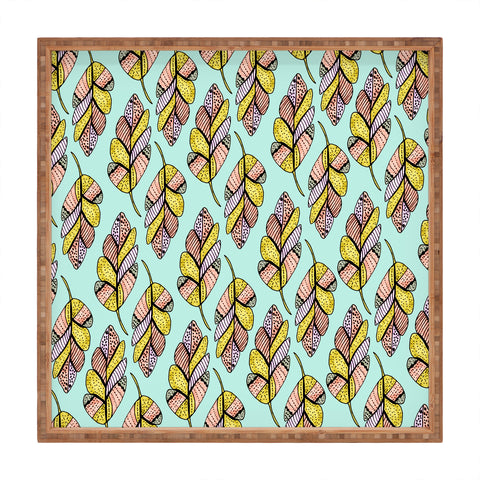 Allyson Johnson Native Feathers Square Tray