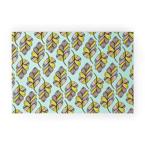 Allyson Johnson Native Feathers Welcome Mat