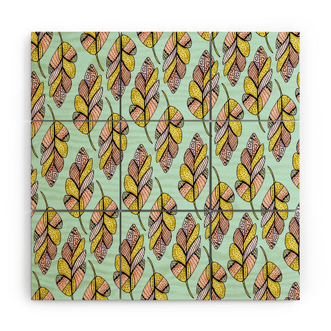 Allyson Johnson Native Feathers Wood Wall Mural