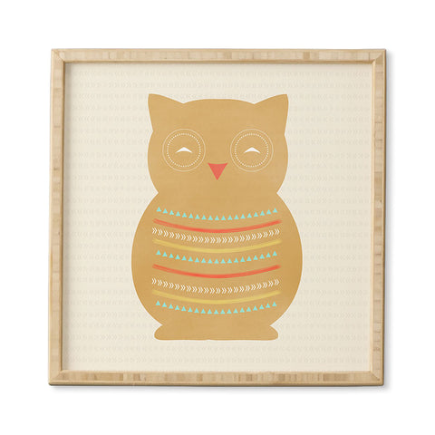 Allyson Johnson Native Owl Framed Wall Art