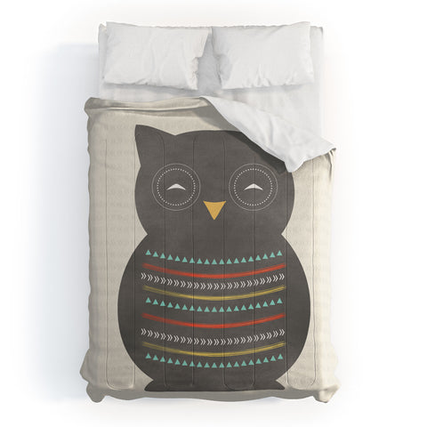 Allyson Johnson Native Owl 2 Comforter