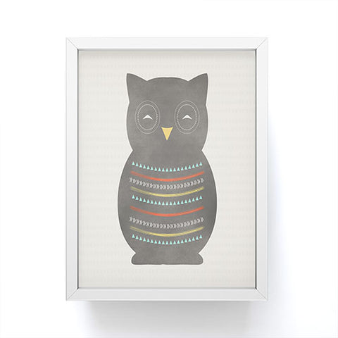 Allyson Johnson Native Owl 2 Framed Mini Art Print
