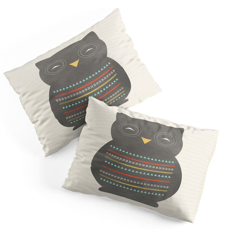 Allyson Johnson Native Owl 2 Pillow Shams