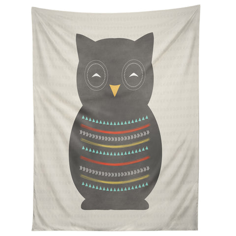 Allyson Johnson Native Owl 2 Tapestry