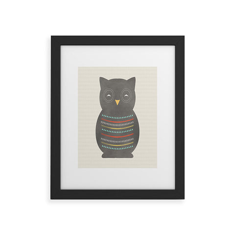 Allyson Johnson Native Owl 2 Framed Art Print