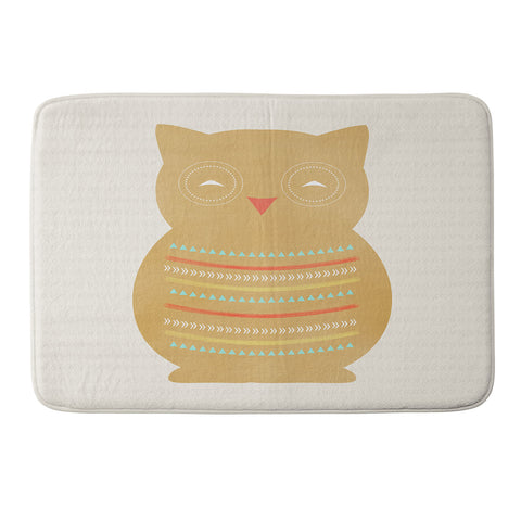Allyson Johnson Native Owl Memory Foam Bath Mat