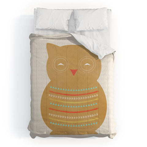 Allyson Johnson Native Owl Comforter