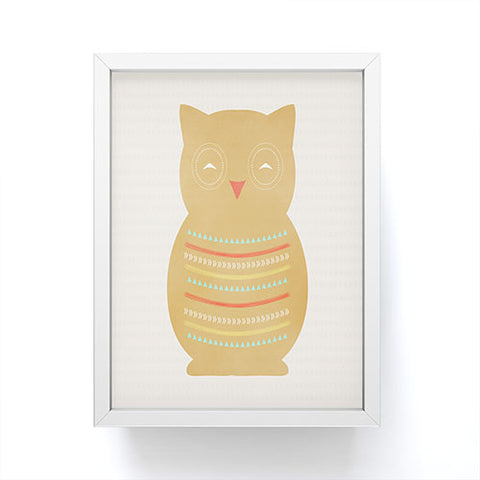 Allyson Johnson Native Owl Framed Mini Art Print