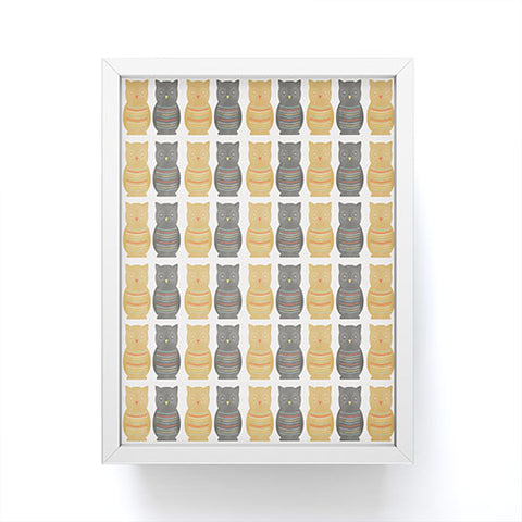 Allyson Johnson Native Owl Pattern Framed Mini Art Print
